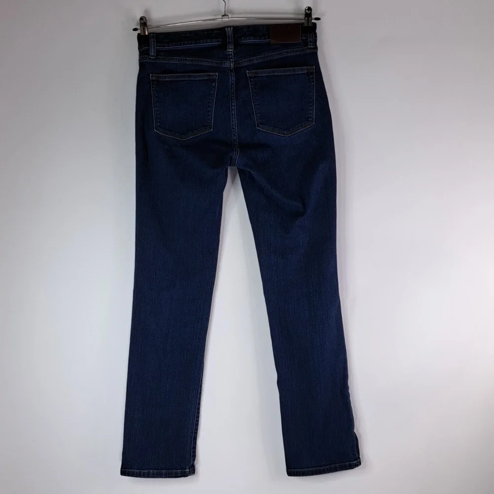 Lauren Ralph Lauren Modern Straight Curvy Blue Jeans Size 4 - Picture 1 of 17